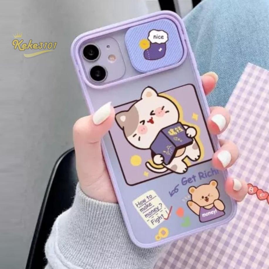 958WRH Case Xiaomi Redmi 4X 4A 5A 5 6A 8 9A 9C S2 Plus Note 4 4X 9 10 10S 4G Softcase Purple Slide L