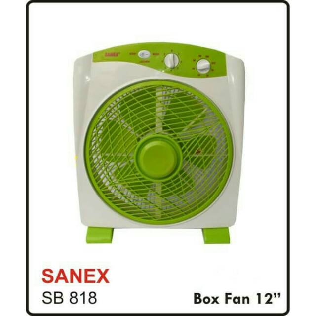 Boxfan SANEX kipas angin meja kotak 12 inci kipas SANEX