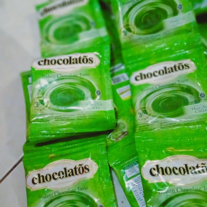 

Bubuk Minuman Murah Chocolatos Macha Latte Renceng @10 pcs