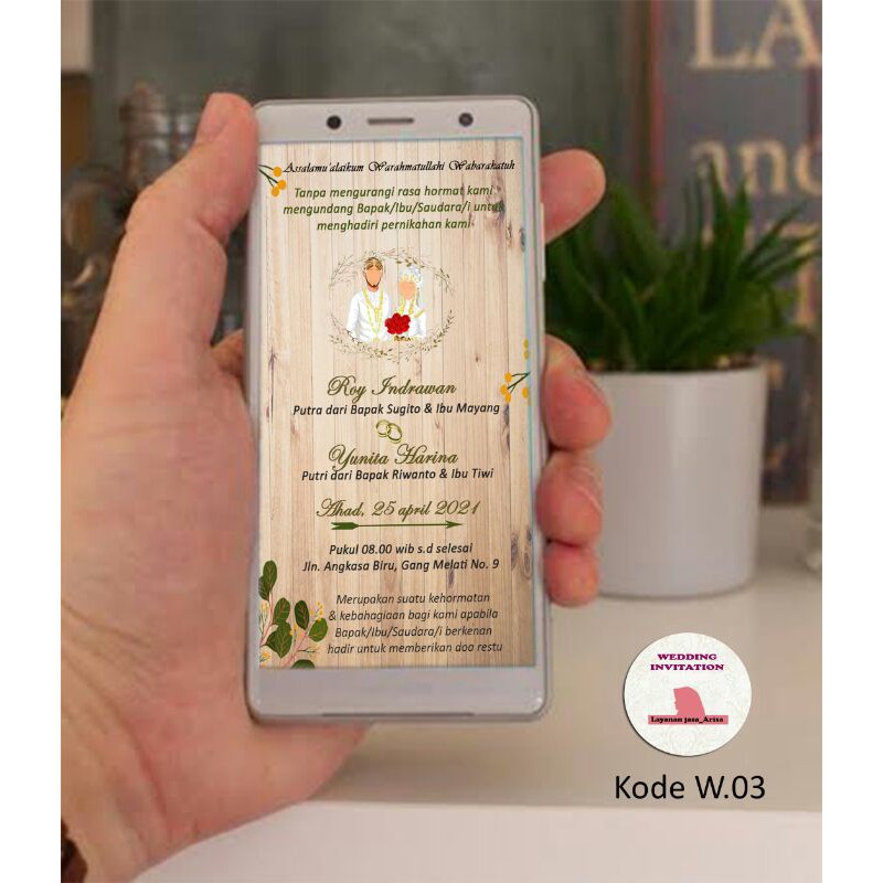 Undangan Pernikahan Gambar/ JPG | Undangan Digital