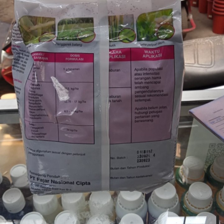 Insektisida/Nematisida Furadan 3GR Kemasan Pabrik 2kg