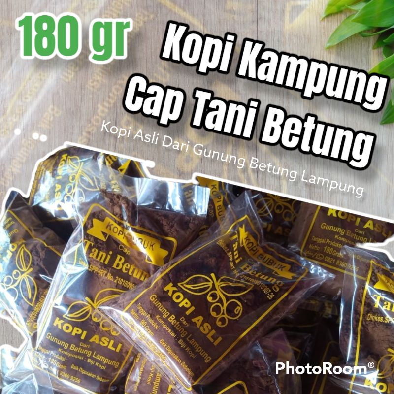 Kopi Robusta Bubuk Cap Tani Betung (TB) 180 gr Kopi Asli Dari Gunung Betung Lampung Grosir
