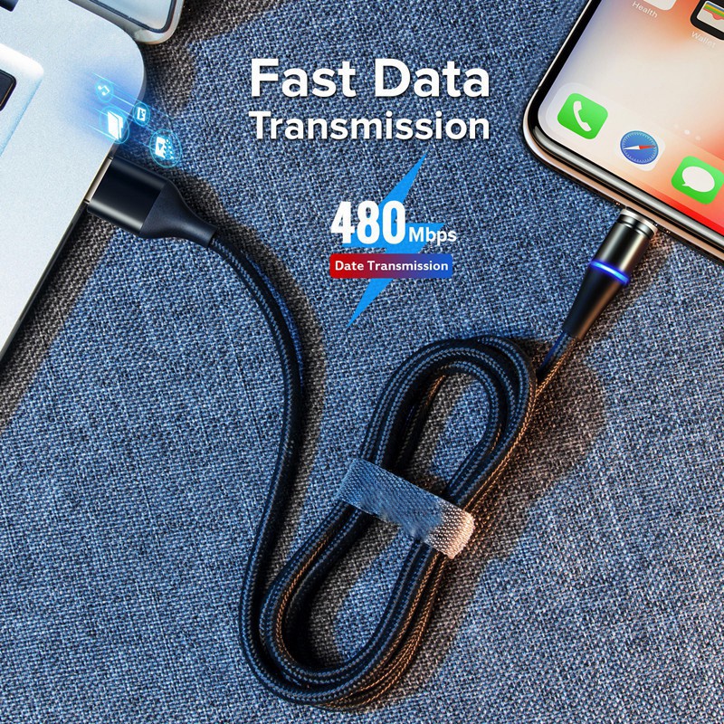 Kabel Data / Charger Micro USB / Tipe-C 5A Fast Charging Bahan Aluminum alloy