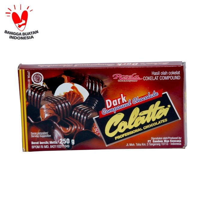 

Colatta Dark Compound 250 g - Coklat Hitam Compound Collata