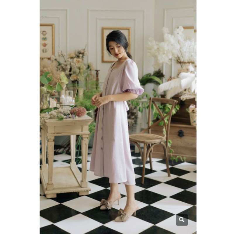 Maven April Dress Lilac & Celery