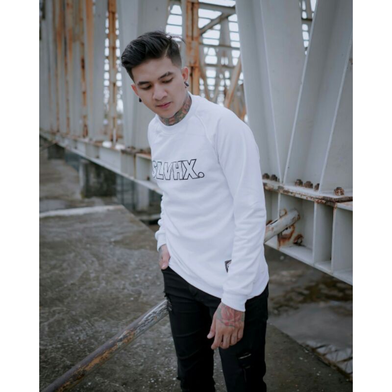 Crewneck Salviohexia Putih Crewneck Salvio Hexia Slvhx