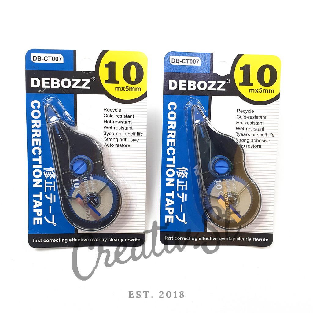 

DEBOZZ Tip-Ex Kertas Correction Tape Db-Ct007 10 Meter