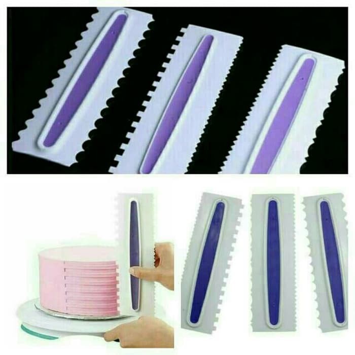 satu buah 1 scraper dekorasi kue buttercream kue ulang tahun wedding