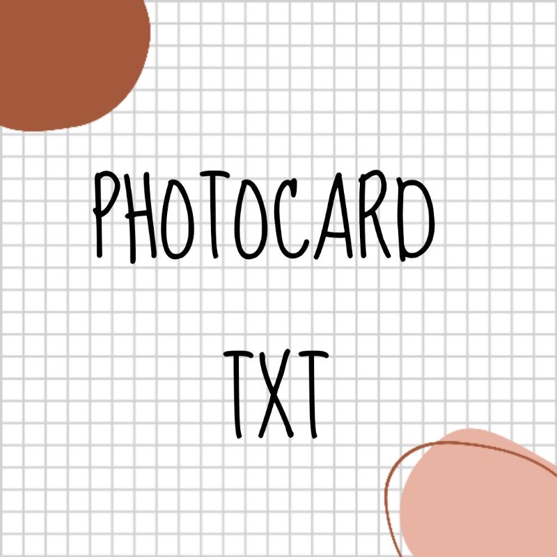 PHOTOCARD OFFICIAL TXT LS & SG 2020
