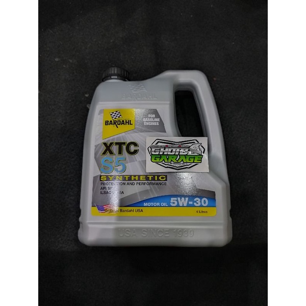 Jual Bardahl Xtc S5 Synthetic 5W30 4Liter | Shopee Indonesia