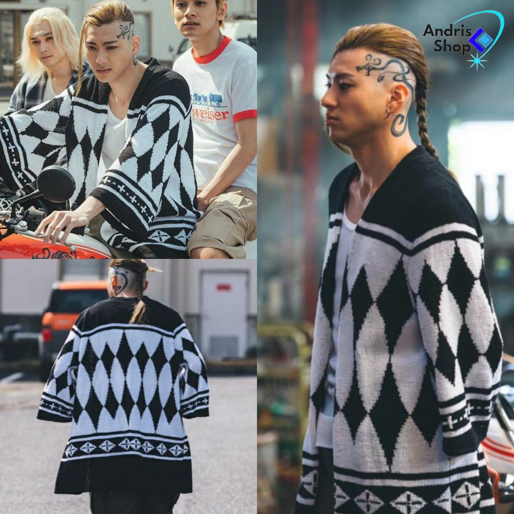 Sweater Cardigan Rajut Draken Tokyo Revengers - WA TR 03