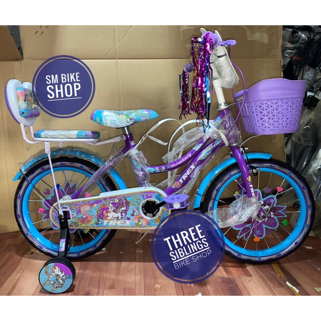 SEPEDA MINI ANAK PEREMPUAN 16 INCH TREX LOL WARNA UNGU
