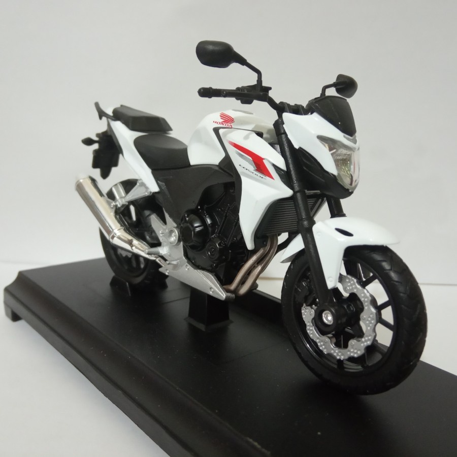 DIECAST MOTOR HONDA CB500F MINIATUR MOTOR SPORT WELLY SKALA 18 HARGA MURAH