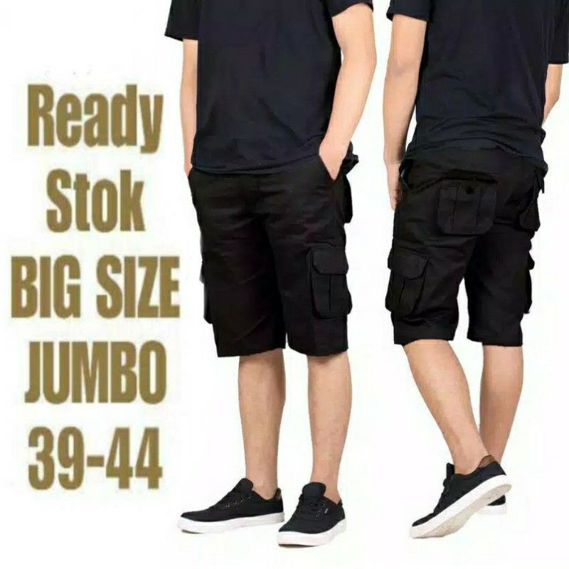 REAL BIGSIZE JUMBO 39-44 CELANA PENDEK PRIA CARGO KIMPUL/TACTICAL