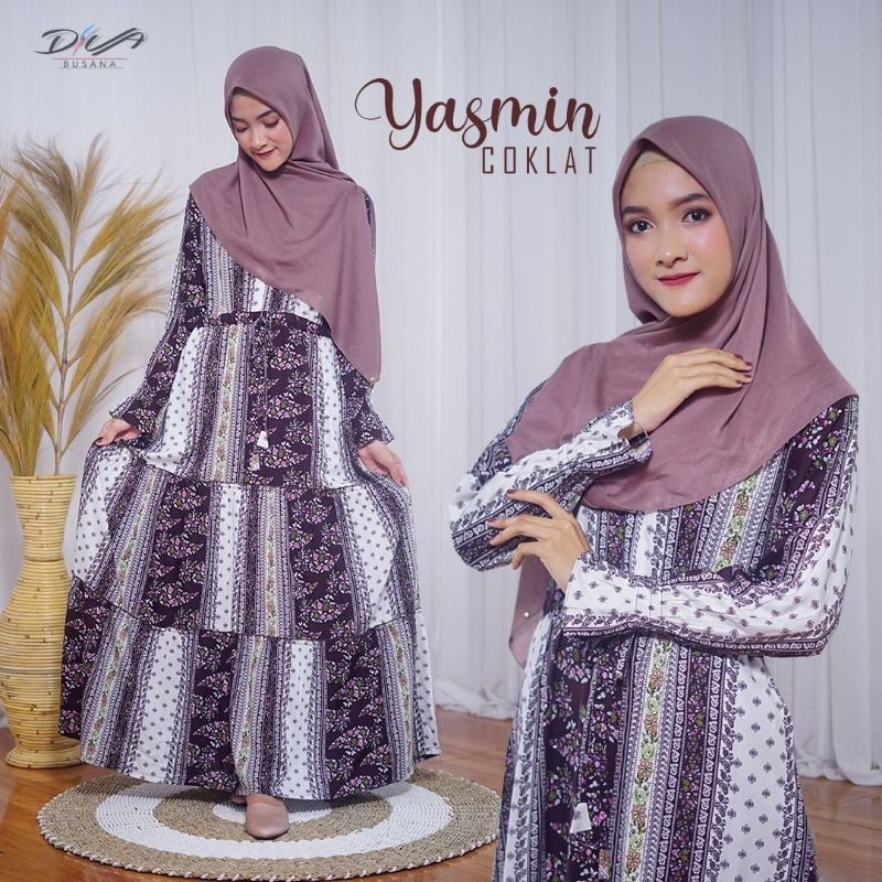 DRESS GAMIS MUSLIM (YASMIN)BY DIVA BUSANA