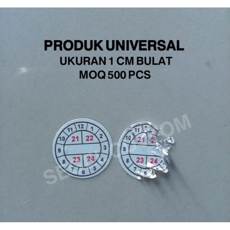 

Stiker Segel universal 500 pcs