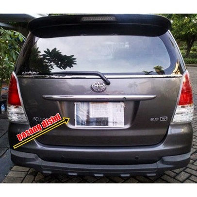 License Ornament New Innova with Lamp / Variasi Dudukan Belakang Plat