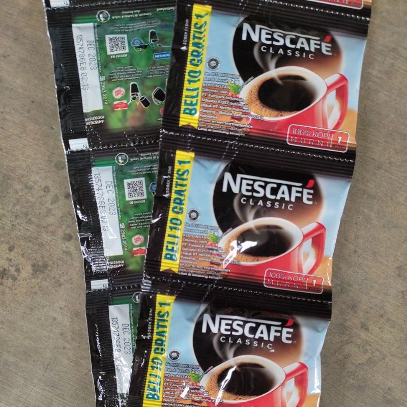 

Nescafe Clasic Sachet - Netto 10+1 Bks x 2 gram