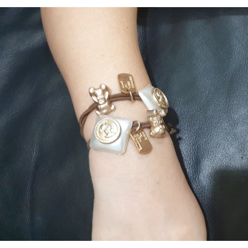 GELANG &amp; IKAT RAMBUT TEDDY BEAR ALA KOREA CLASSIC FASHION ELEGAN