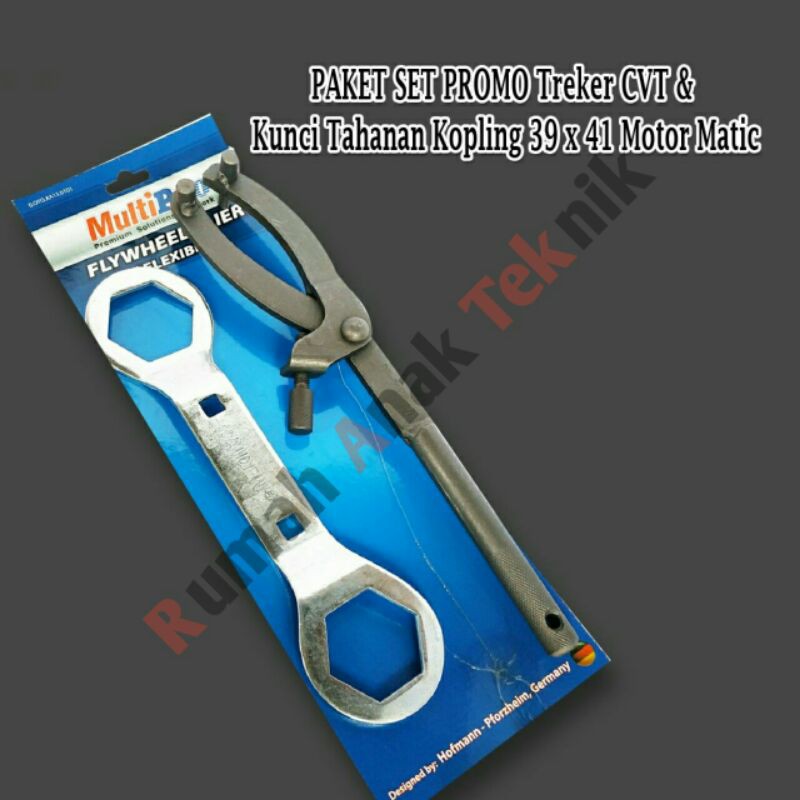 Paket Set Kunci Mur 39x41 Treker CVT Penahan Tahanan Kopling Motor Matic Vario Honda Mio Nmax Beat