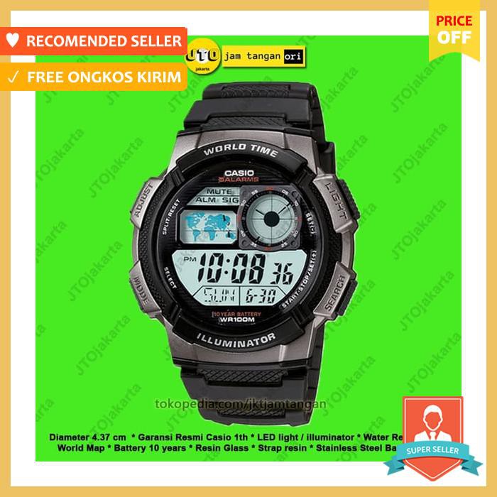 Jam Tangan Original Pria Casio Ae 1000W 1B / Ae 1000 W / Ae1000W
