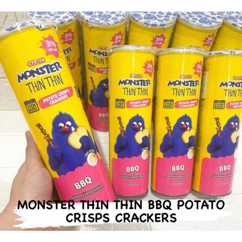 Mamee Monster Thin Thin Potato crispy 5 varian Malaysia HALAL BPOM ML IMPORT