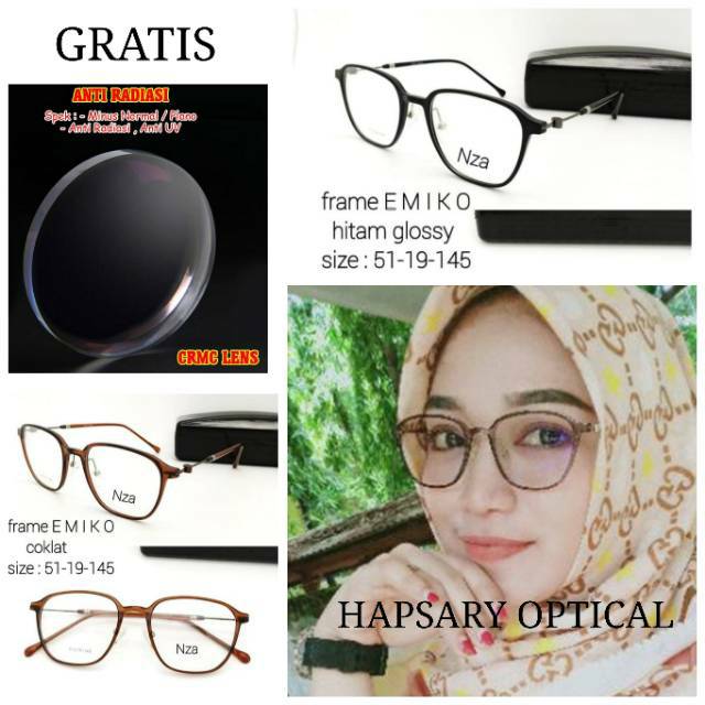 Frame Kacamata Wanita | Kaca mata Trendy | Kacamata Minus | Kaca mata New | Kacamata Anti Radiasi