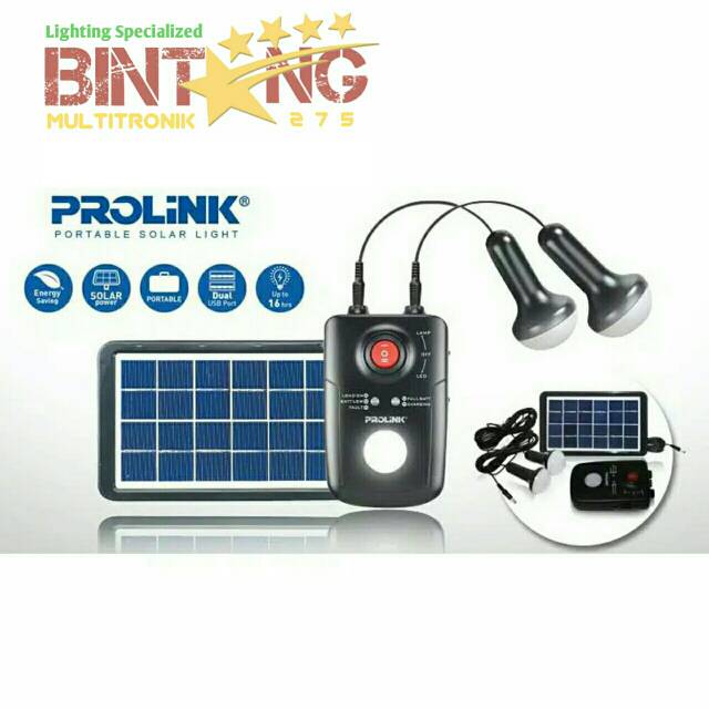 Prolink PPS80M Portable Solar Light paket solar panel solar cell