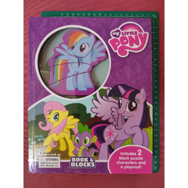 My little pony book and blocks