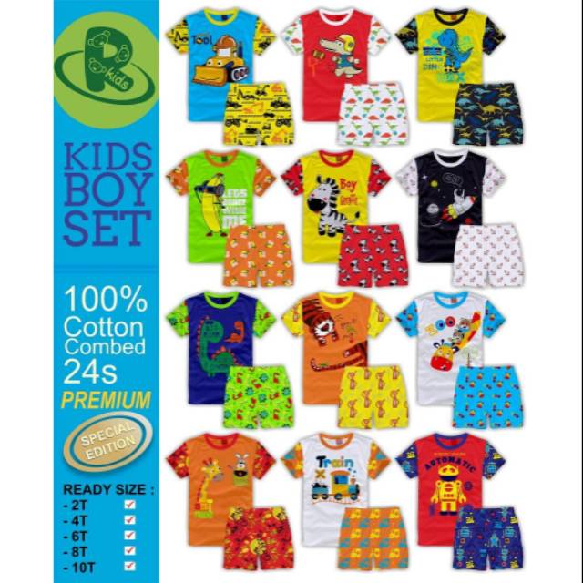 Setelan anak laki-laki Rkids lucu size 2-6thn