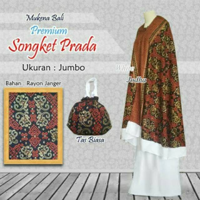 Mukena Songket Bali Prada Motif Atas