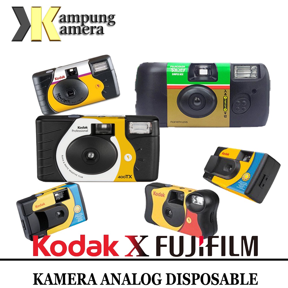 Kodak Fujifilm Simple Ace Daylight Power Flash FunSaver Kamera Disposable