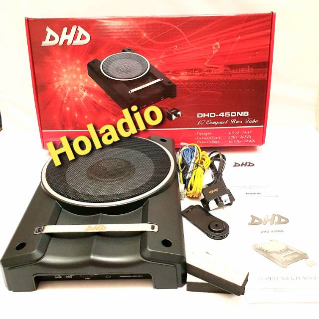 SUBWOOFER UNDERSEAT AKTIF 10 INCH DHD-450NB / SUBWOFER KOLONG