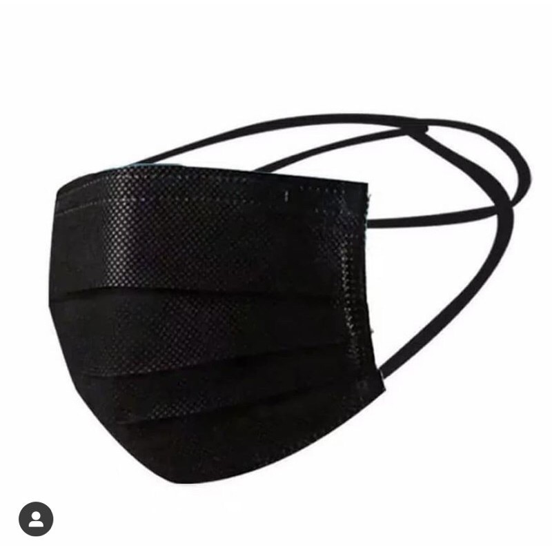 MASKER HIJAB HITAM/HEADLOOP HITAM DISPO