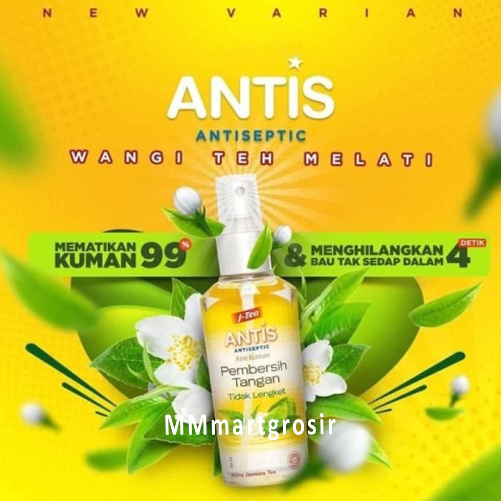 Antis / Antiseptic Anti Kuman / Pembersih Tangan / Aroma Jasmine Tea 200ml