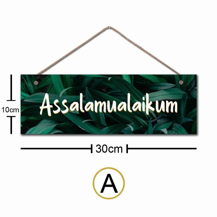 PAJANGAN DINDING ASSALAMUALAIKUM