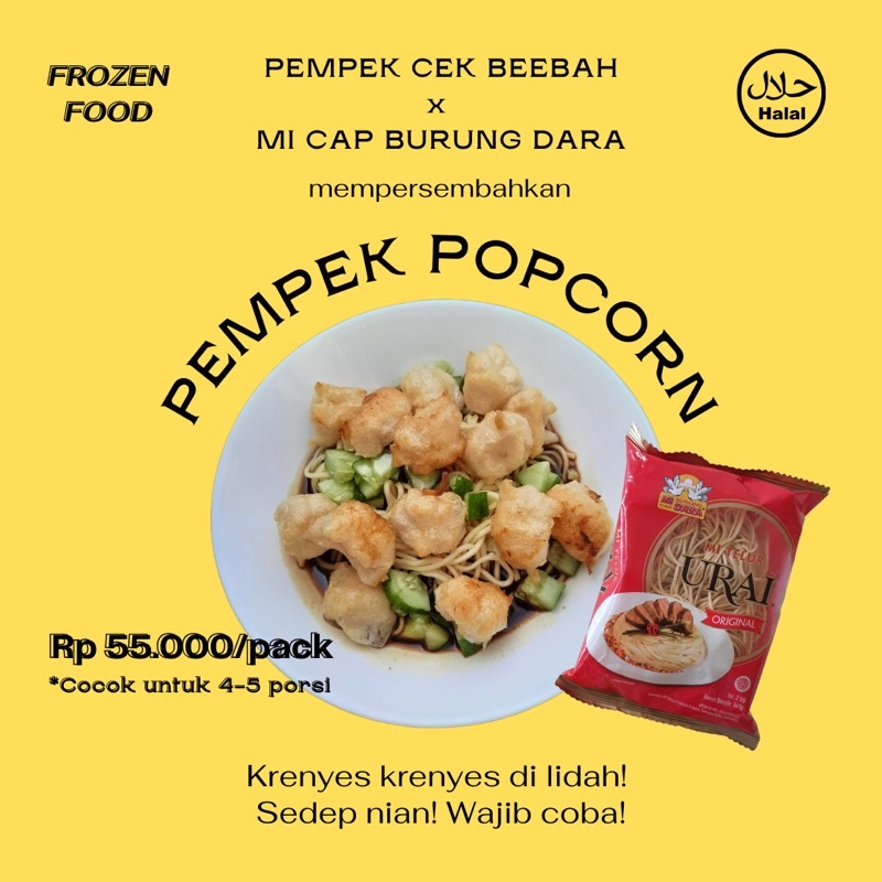 

Pempek Popcorn frozen