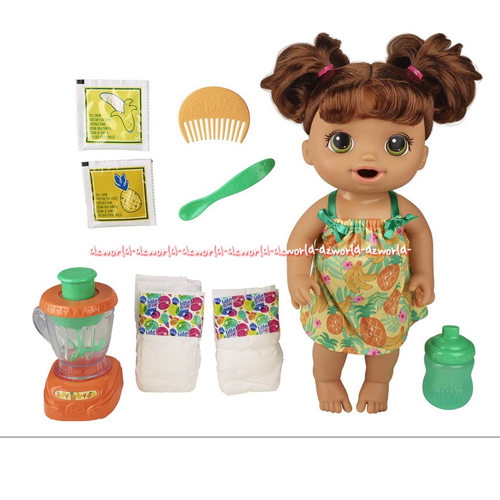 Baby Alive Magical Mixer Strawberry Blender Mainan Boneka Bisa Makan