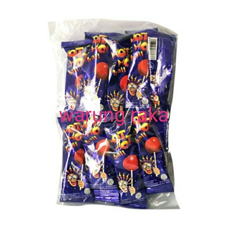 

permen hot hot balls,,lolipop jadul renceng,/1 renceng isi 16 pcs