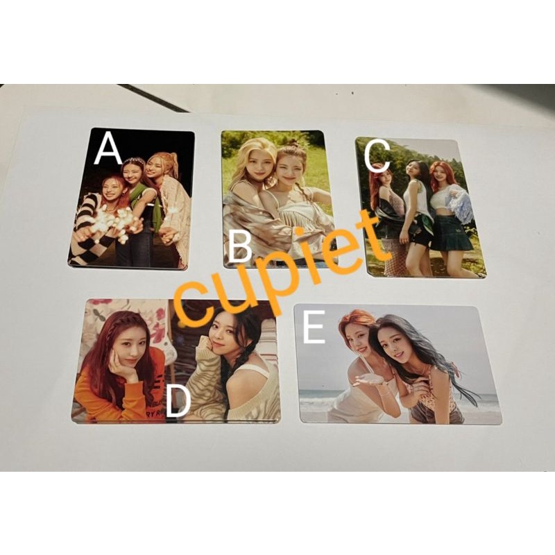 (READY) ITZY TRADING CARD BFF GROUP UNIT STICKER (BACA DESK)