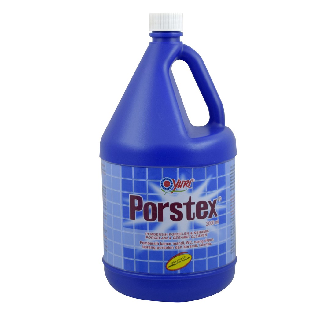  Porstex  Pembersih Keramik Biru Botol 2000 ml Shopee 