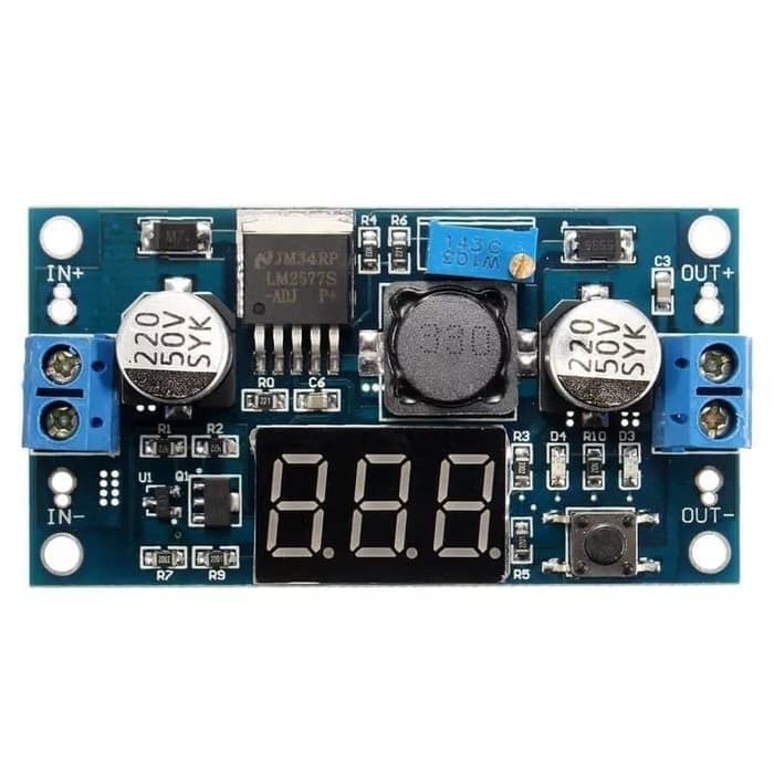 Adjustable Step Up LM2577 Step-up Boost Converter Module + Voltmeter