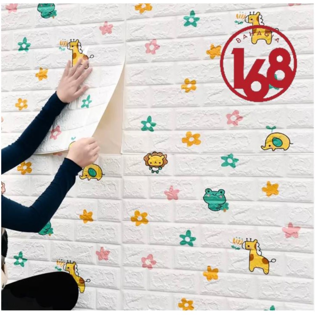 Wallpaper 3D motif bintang anak / wall sticker