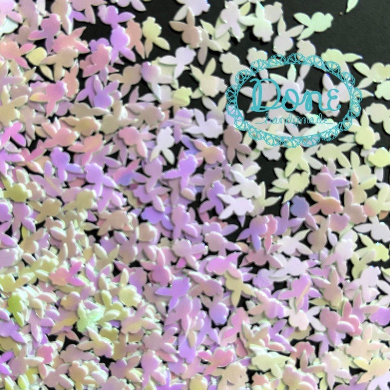 bunny rabbit glitter nail art scrapbooking aksesoris resin dekor clay