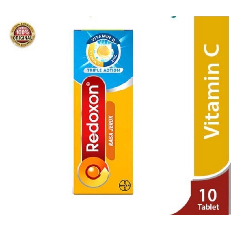 REDOXON TRIPLE ACTION 10 tab/ Daya tahan tubuh / vitamin C