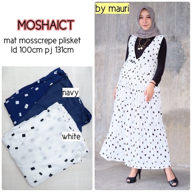 Moshaict Overall Dress Moscrepe Plisket