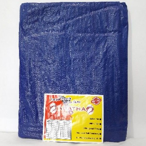 Terpal Plastik Ukuran 2meter x 3meter Blue (C3158)