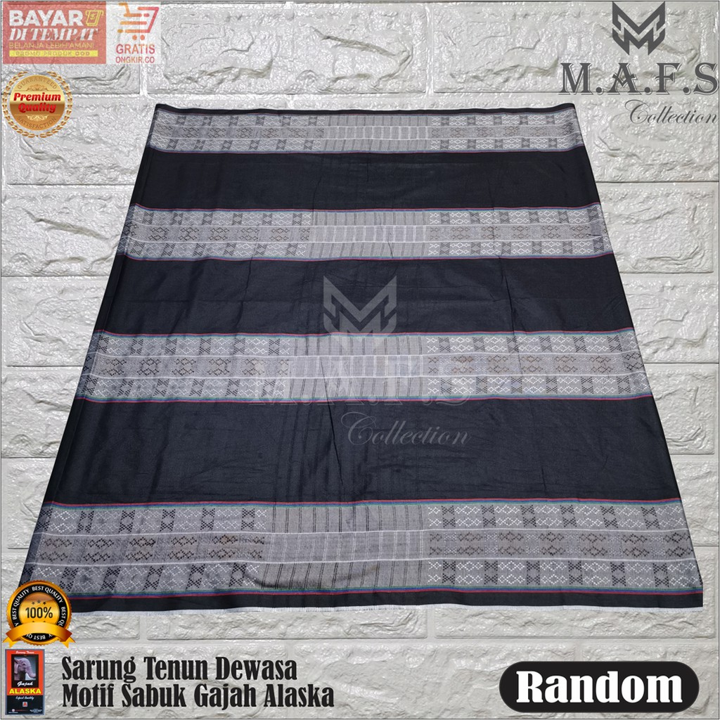 Sarung Tenun Dewasa Gajah Alaska Motif Doby Sabuk Murah Berkualitas