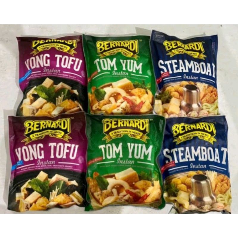 

Bernardi Steamboat 300gr,Bernardi Yong Tufo 300gr,Bernardi Tom Yum 300gr