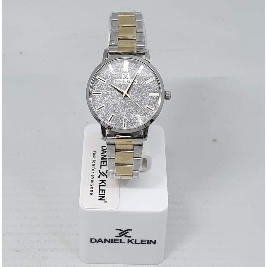 Daniel Klein DK11800-3 Silver Gold,Jam Tangan Wanita, Original